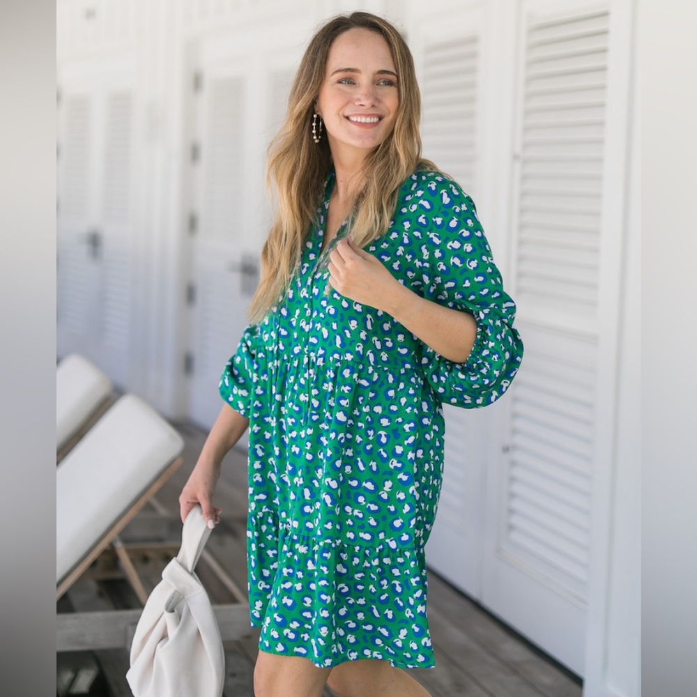 Grace Atwood x The Drop Leopard Dress